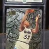 Front of 1995-96 Fleer Metal Shaquille O'Neal #215 Nuts & Bolts, graded Mint Authentication Gem Mint 10