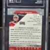 Back of 2004 Bowman Chrome Allen Iverson #33 X-Fractor, showing serial number 129/150 in TAG Gem Mint 10 slab