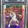 Front of 2004 Bowman Chrome Allen Iverson #33 X-Fractor 129/150, graded TAG Gem Mint 10